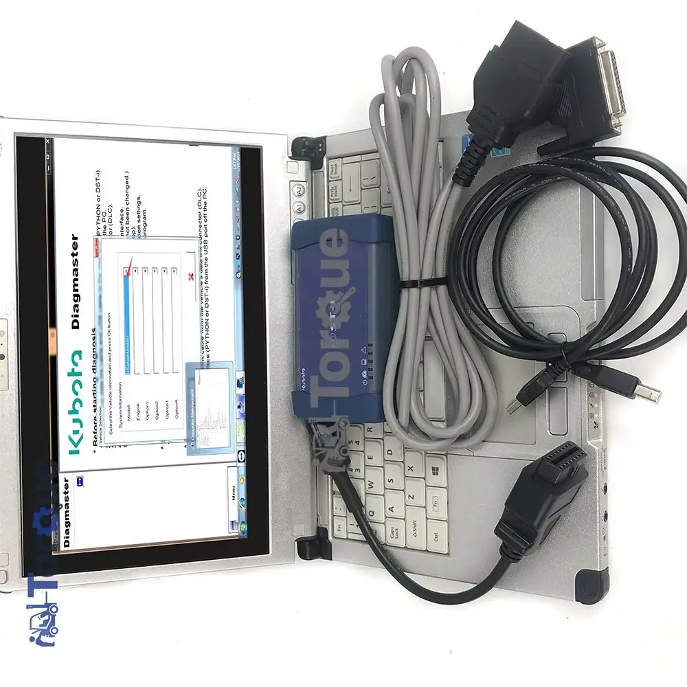 

CF C2 laptop For KUBOTA DST-i dsti datalink Diagmaster python interface Agricultural Machinery tractor truck DIAGNOSTIC KIT