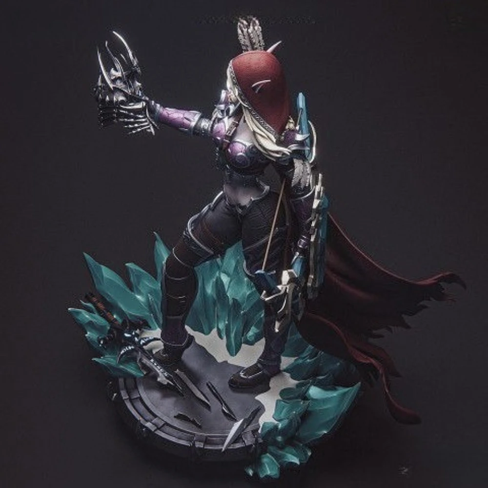 Lady Sylvanas Resin White Mold Molding 3D Printed Model Component Division DIY Coloring Figurines Miniatures