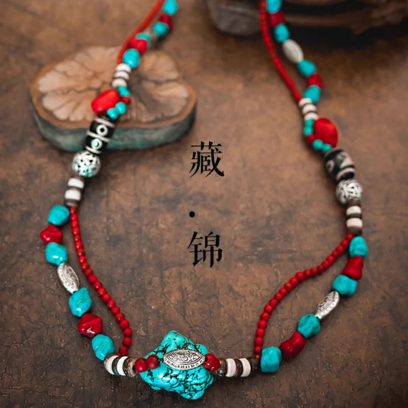 

Chinese Xizang Necklace Nepal Vintage Hand String Bracelet