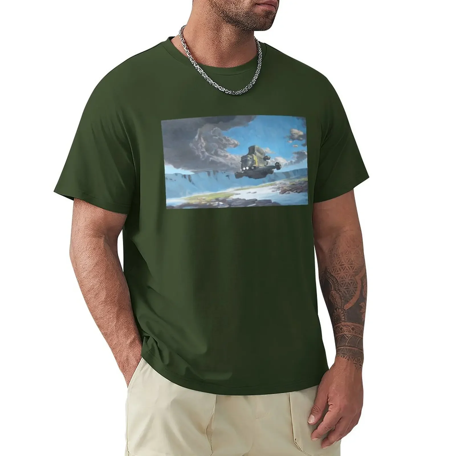 

The Transport Ship T-Shirt funnys graphics oversized t shirt men heavyweights plain blanks Men's t-shirt