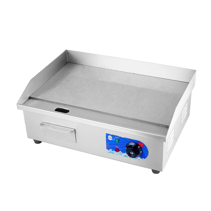 

Commercial kitchen equipment Electric griddle stainless steel food trailer stove