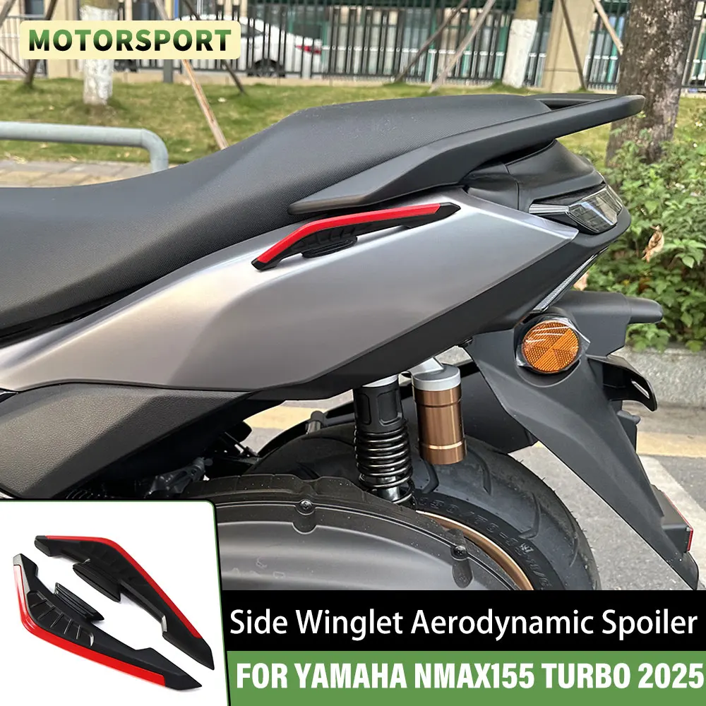 FOR YAMAHA NMAX155 N-MAX155 TURBO 2025 Side Wings Sticker Motorcycle Front Fairing Winglets Dynamic Wing Sticker Fitting Winglet