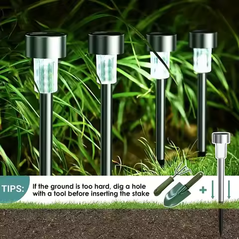10 Pcs Solar Landscape, Solar, Solar Yard, For, Patio, Yard, , Walkway, Deck And Driveway