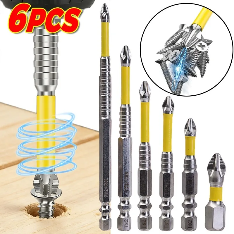 

Магнитные насадки для отверток с шестигранным хвостовиком, сверла, противоскользящие насадки для шуруповертов, инструменты для ремонта и деревообработки