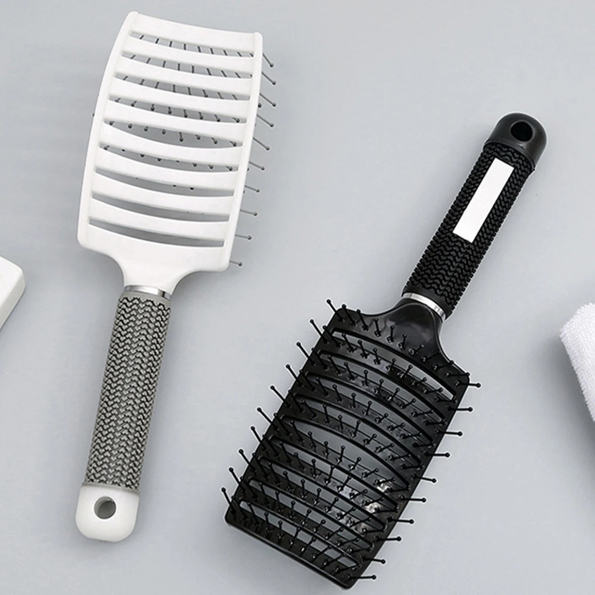 

Big Bend Rib Comb Hairbrush Air Cushion Comb Fluffy Hair Volume Styling Tools Dormitory Supplies Perfect For Everyday Use