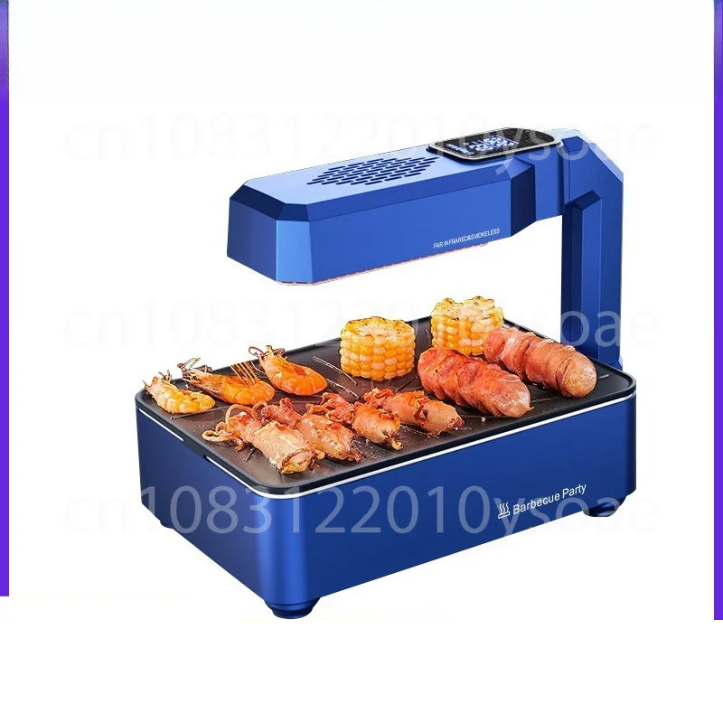 Electric Grill, Electric Griddle, Smokeless Barbecue Grill, Non-Stick Griddle