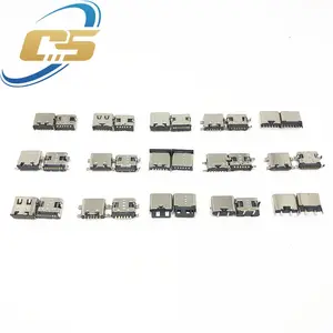 Bilashmart 50 Type C USB Charging Dock Connectors Mix 6Pin and 16Pin Use Phone and Digital Product Repair