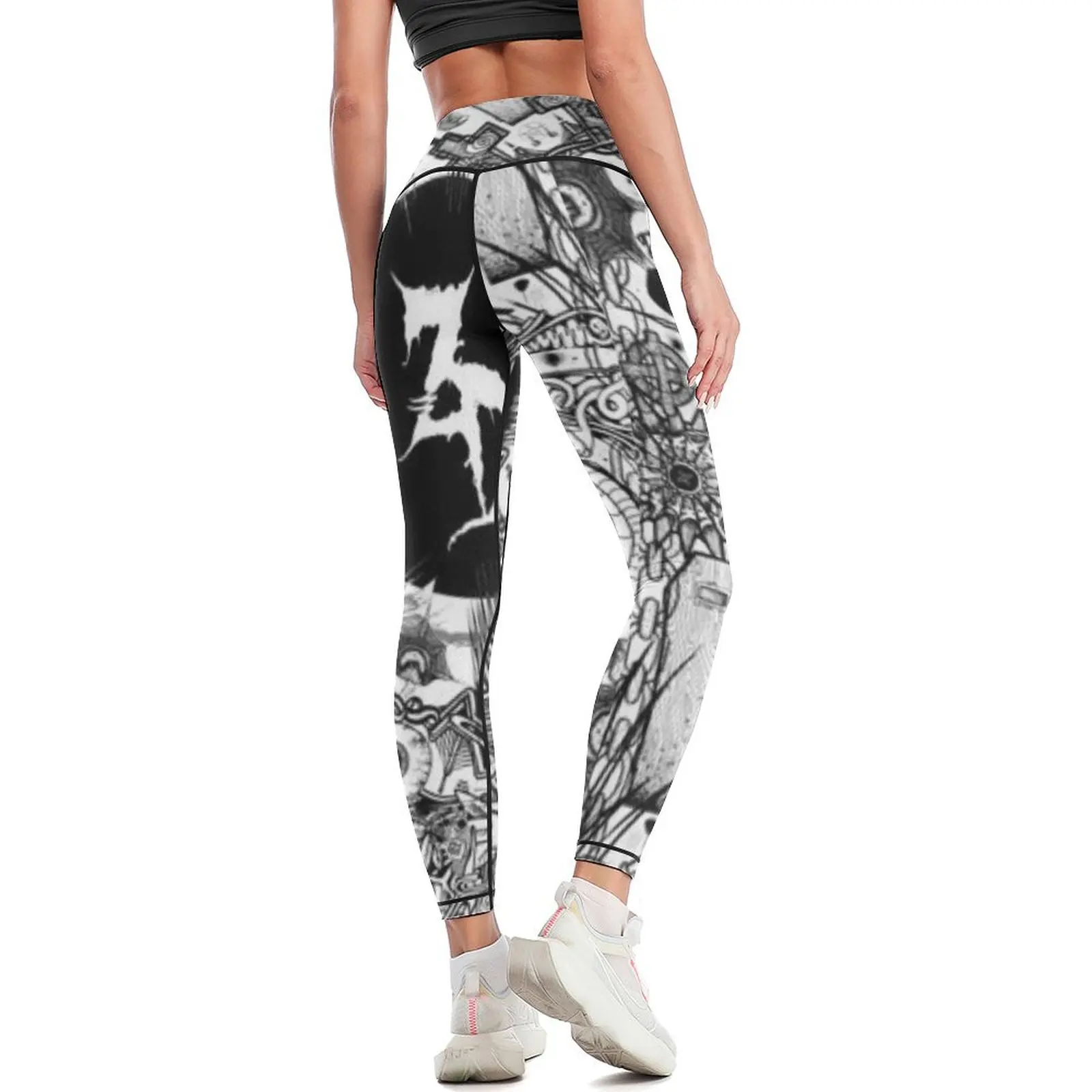 Zeds dead trippy art mandala leggings, vêtements d'exercice pour femmes, pantalons push-up fitness, vêtements de gym