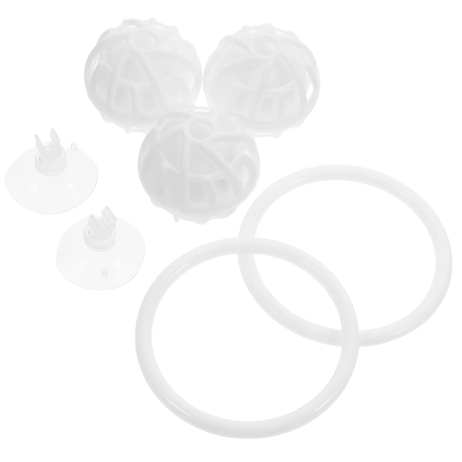 

1Set Betta Fish Exercise Loop Resistance Ring with Strong Suction Cup Biological Filter Balls for Tank Enrichment Activity