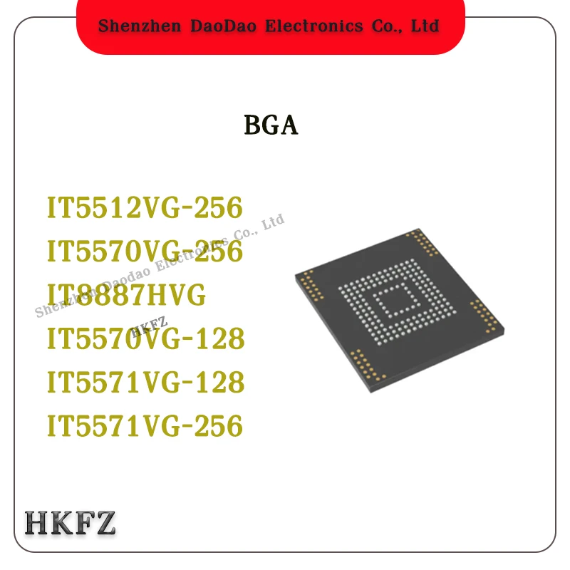 

new original IT5512VG-256 IT5570VG-256 IT8887HVG IT5570VG-128 IT5571VG-128 IT5571VG-256 BGA ic Chip