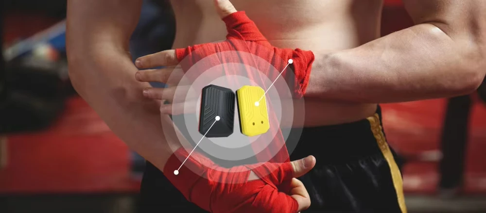 

EE1 Track Your Fitness Metrics Precision Using Fitcare BX100 Boxing Sensor Featuring IPX7