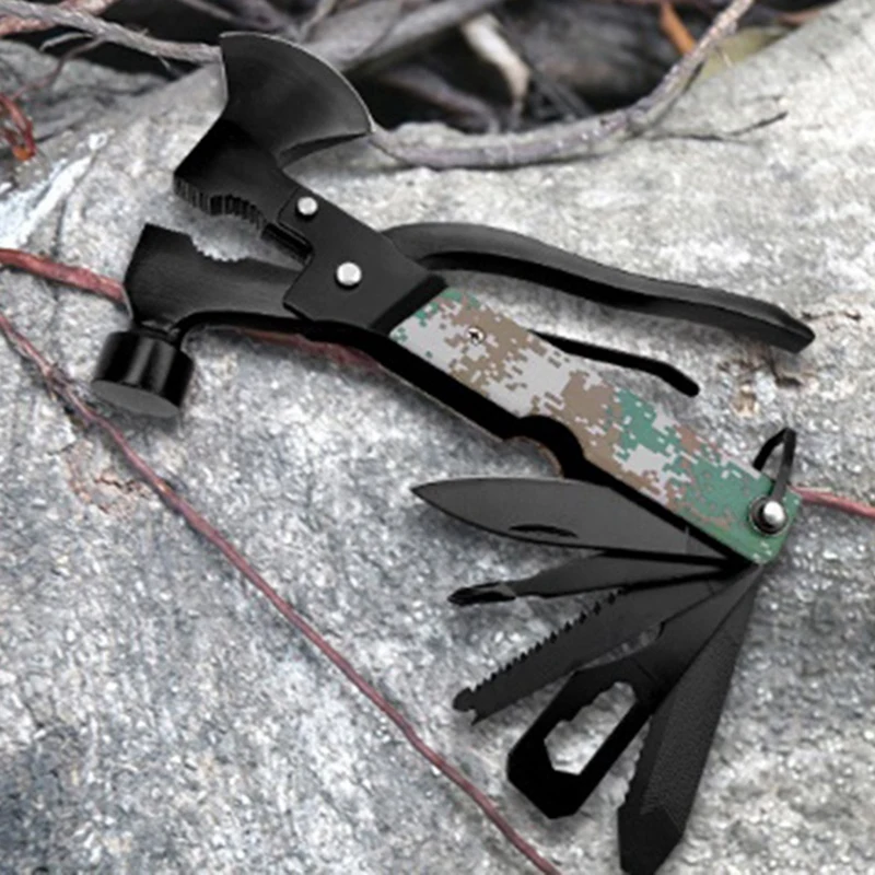 ハンマー多機能斧プライヤー鋸レンチコークスクリューカッターコンビネーションツールコンビネーションツールアウトドアキャンプアウトドアキャンプ