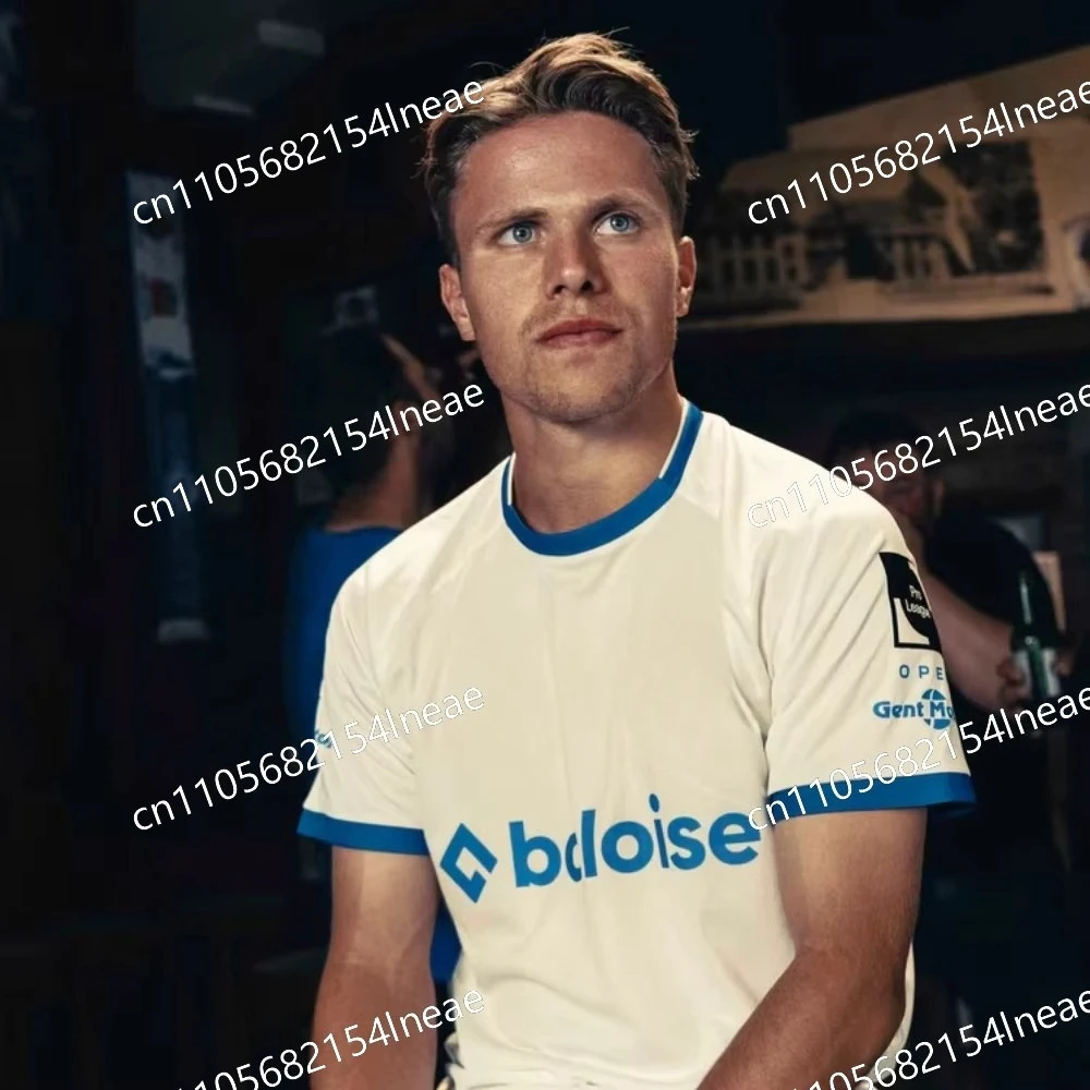 25-26 Home_Away نسخة مشجعي كرة القدم الفانيلة تي شيرت ثلاثية الأبعاد مطبوعة قصيرة الأكمام تي شيرت رياضي نفسها للبالغين والأطفال