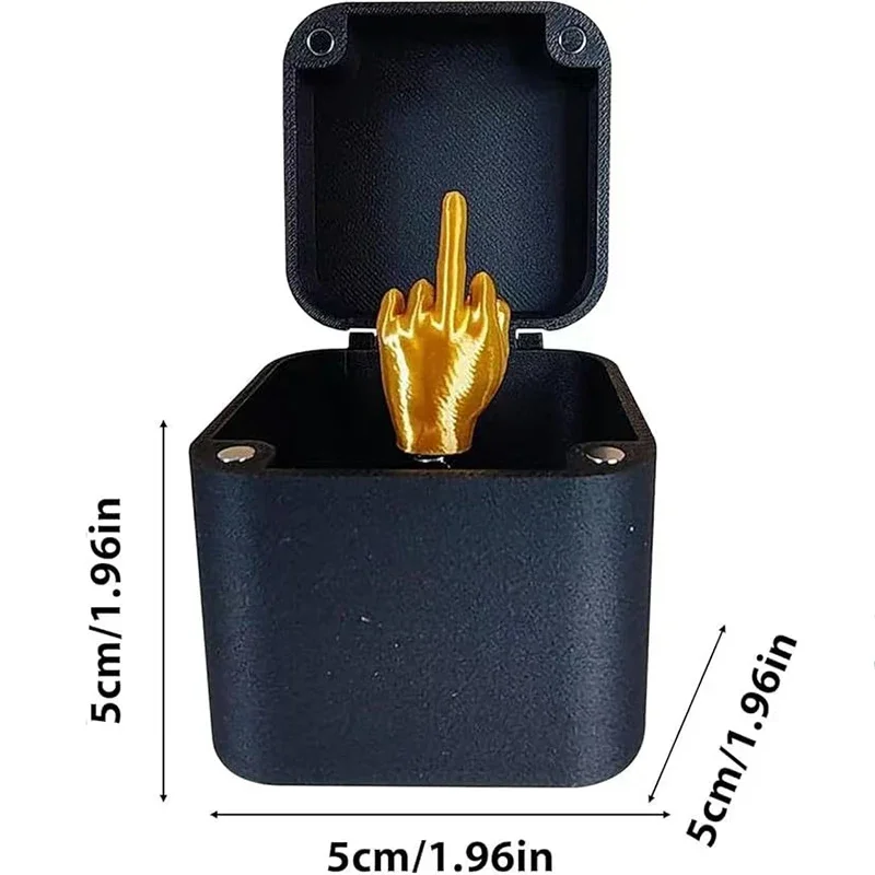 مثيرة للاهتمام مزحة هدية الاصبع الأوسط في صندوق صندوق مضحك الهدايا الإبداعية مكتب عمل الديكور ديكور المنزل هدايا للضيوف #3