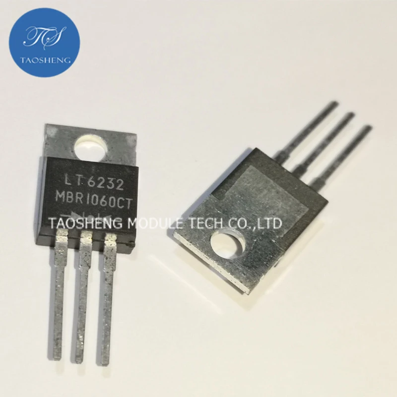 1PCS 100% New$Original MBR1060CT 10A600V TO-220F【TAOSHENG】MODULE #TS10057