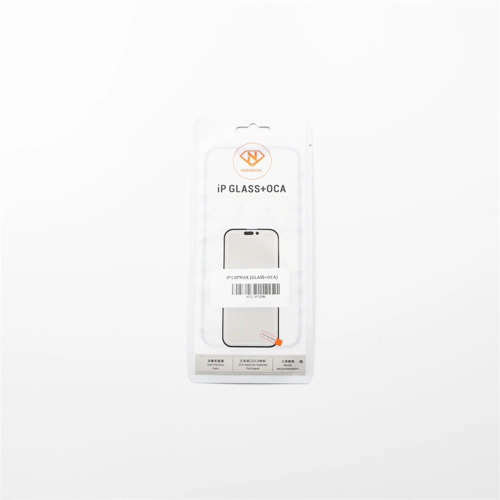 2pcs/Lot LCD Front Outer Glass Lens with OCA Film External Screen Replacement Panel for iPhone 16 15 14 13 Pro Max Repair Parts