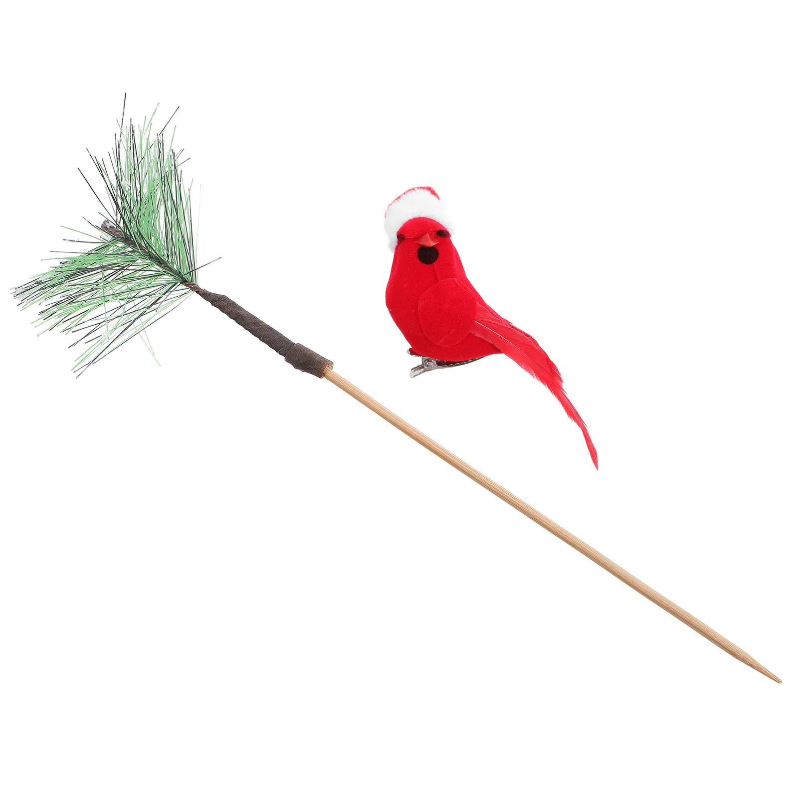 

Red Bird Decoration Festive Lifelike Bird Ornament for Christmas Tree Garden Home Decor Enhances Holiday Atmosphere Animal Style