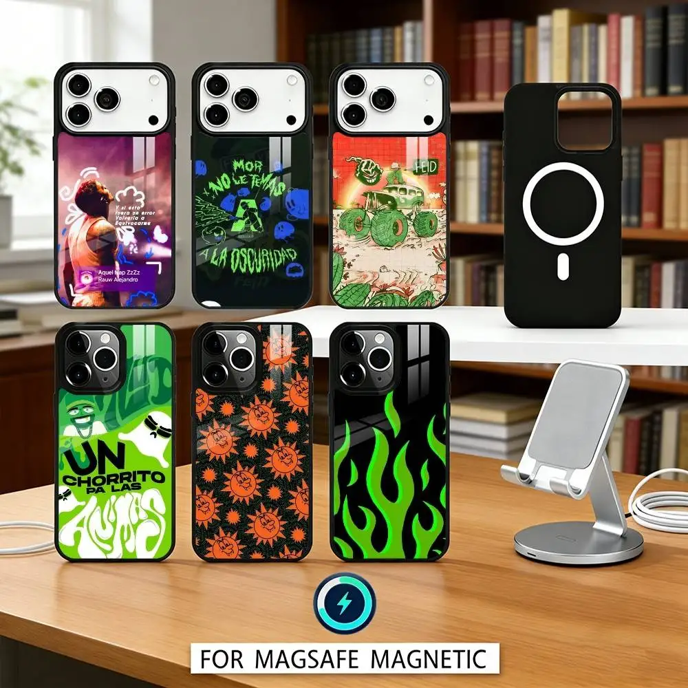 

Singer F-Feid Ferxxo SIXDO Phone Case For iPhone 17,16,15,14,13,12,Pro,Max For Magsafe Magnetic Wireless Charging