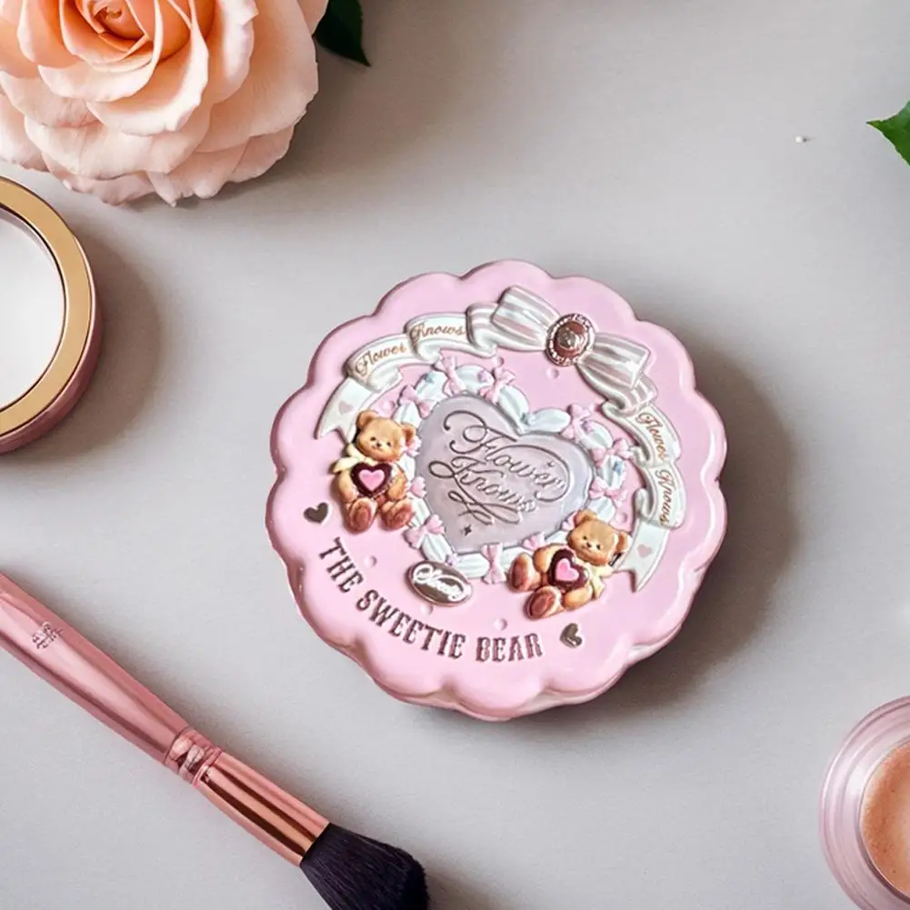 Flower Knows Sweetie Bear Collection Blush hydratant aspect naturel maquillage du visage cosmétiques originaux maquillage longue durée