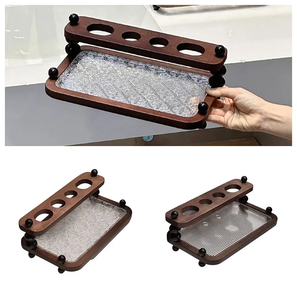 Save Space Functional Toothbrush Storage Rack Vintage Circular Arc Wooden Storage Shelf Petite Storage Toothbrush Cup Holder