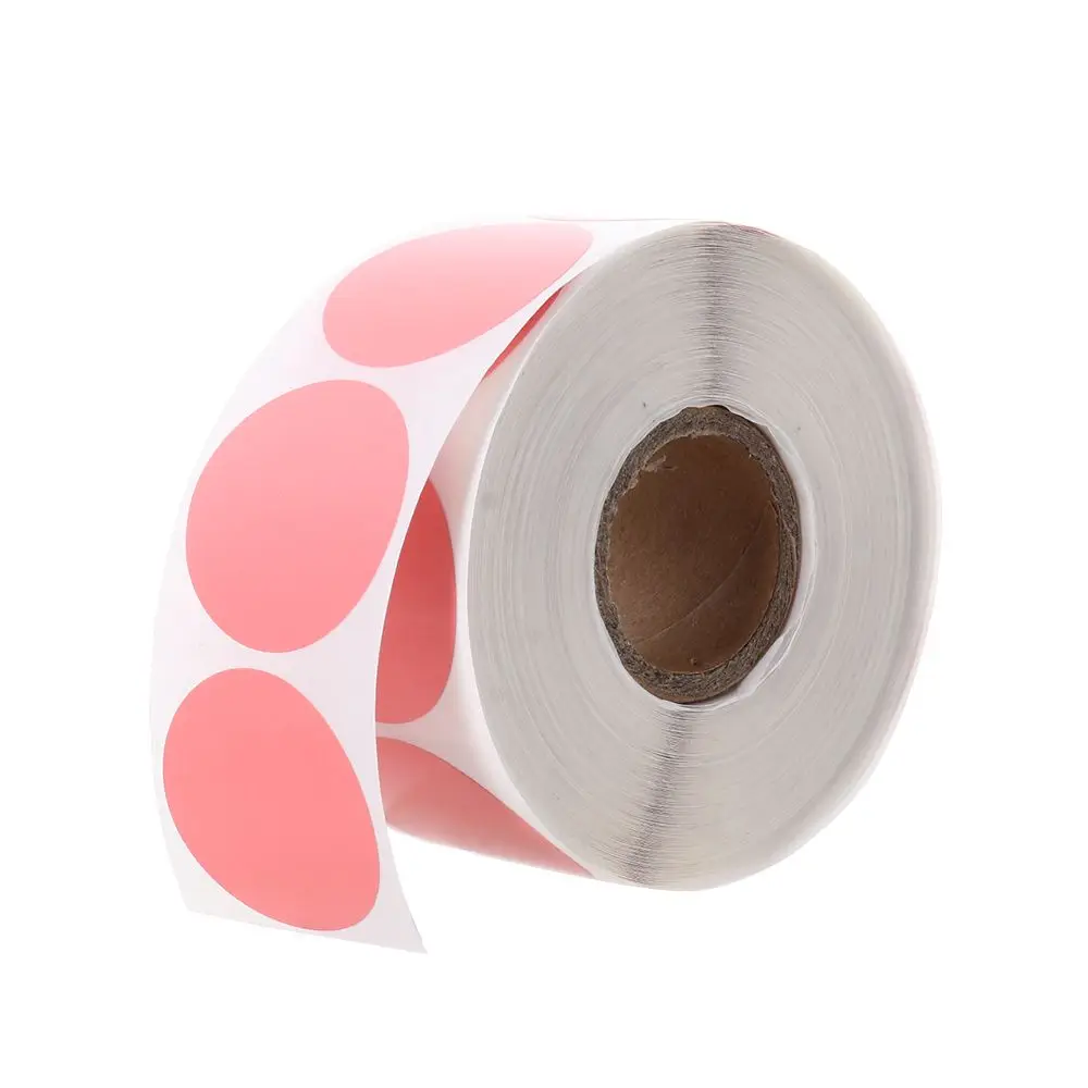 Name Tag Direct Thermal Label Thermal Sticker Circle Thermal Sticker Self-Adhesive Label Round