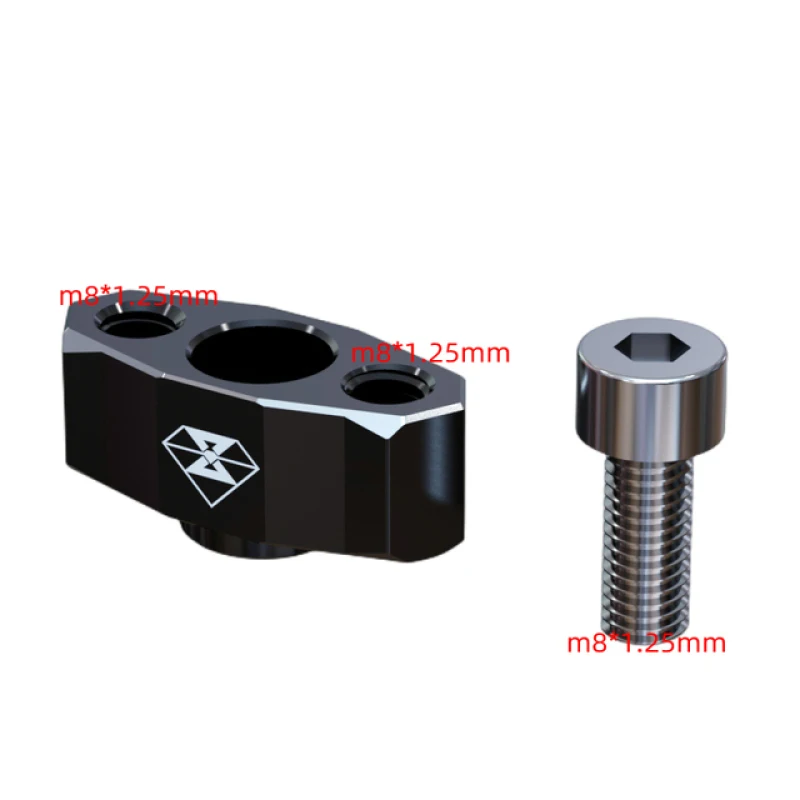 Motorcycle Mirror Hole Extension Base Universal for M8 / M10 * 1.25MM Mirror Hole, Positive Thread