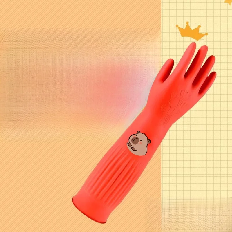 

Durable Waterproof Cleaning Gloves for Children Long Diwaing Gloves Small Size for Boys And Girls Household Laundry Speci...