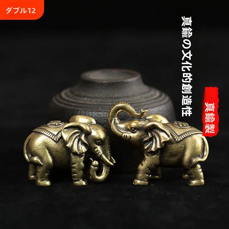 copper-ature-elephant-pair-pure-copper-fortune-elephant-figurines-desktop-decorations-traditional-chinese-culture