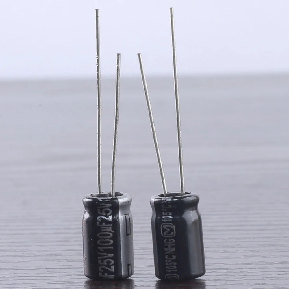 5pcs Panasonic NHG 100mfd 25v 100uf 6x11mm audio electrolytic capacitor 105C