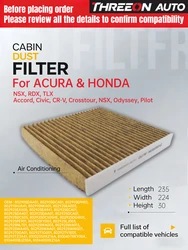 WESTGUARD Activated Carbon Air Cabin Filter For HONDA ACCORD 7 8 9 , CIVIC 8 9 , CR-V 3 4 5 , LEGEND 4 CUK2358 MK4030P