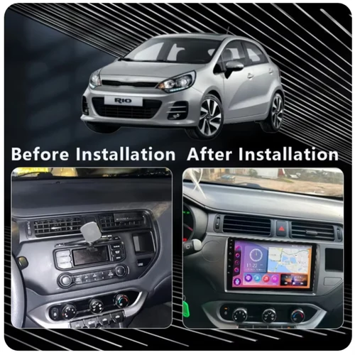 Imagen 2 del producto Para Kia RIO 4 K3 2011 2012 2013 - 2017 Android 15 Carplay Auto Radio de coche reproductor de vídeo Multimedia navegación GPS No 2Din 2 Din