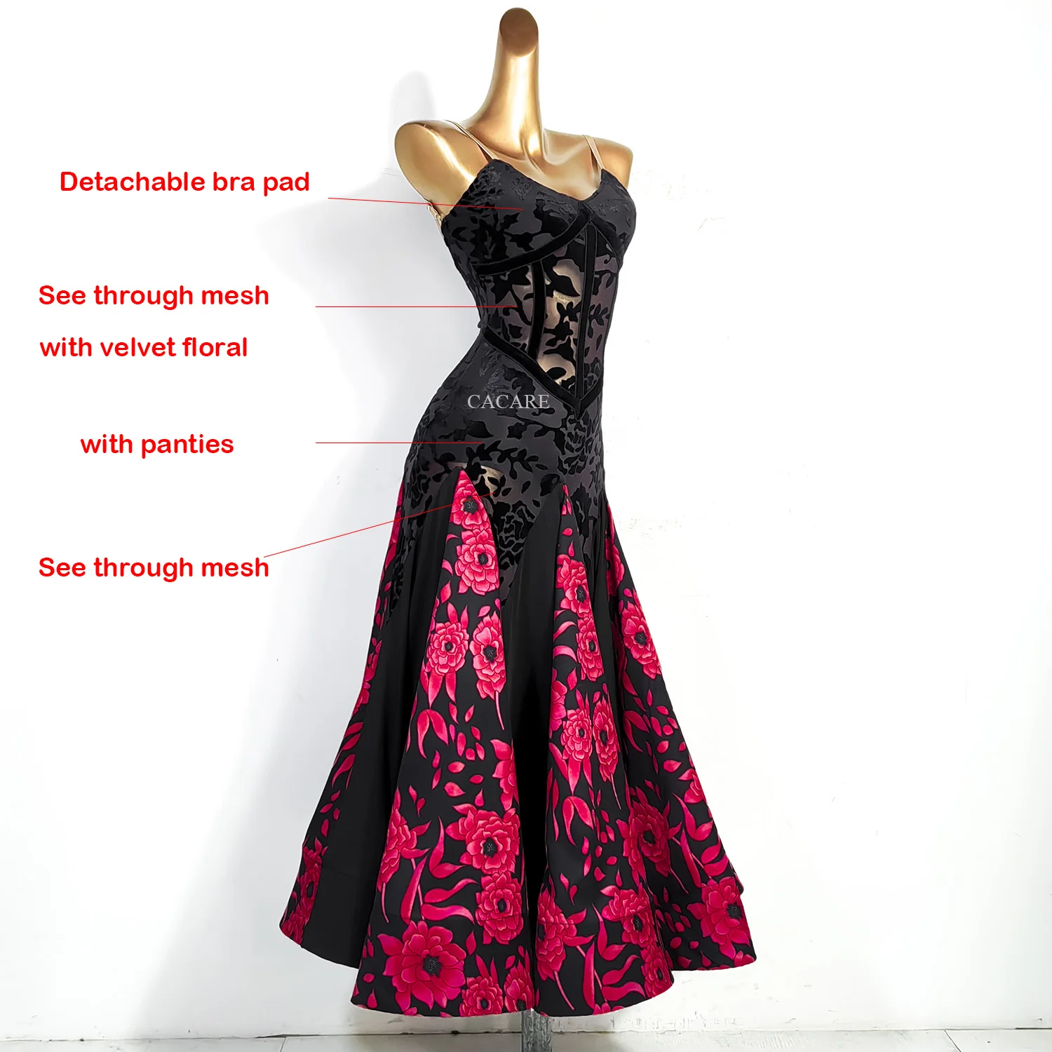 Vestidos de salón a medida, competición estándar, vestido de baile de vals moderno, trajes, traje de baile, traje de escenario, ropa de Flamenco 1462