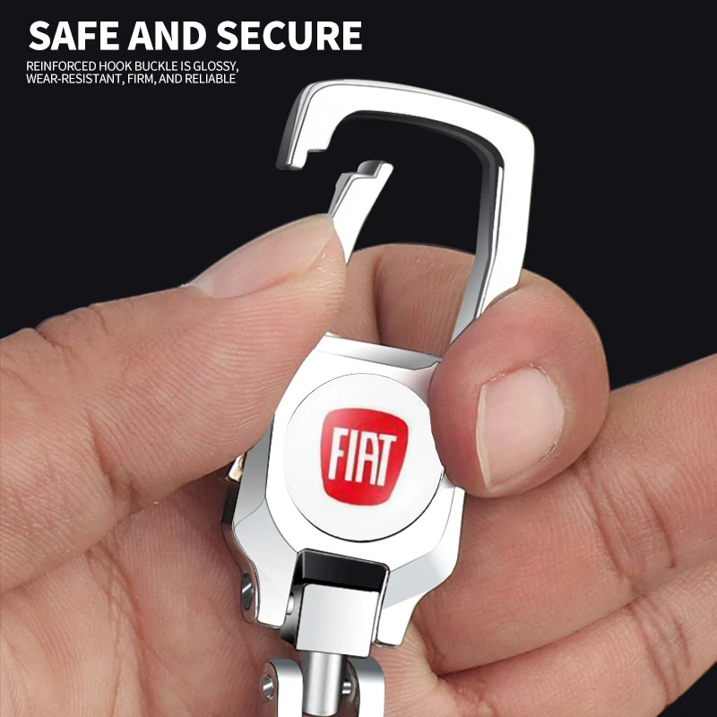 1pcs Metal Car Keychain Keyring Key Accessories For Fiat Volkswagen Suzuki Kia Chevrolet Seat MINI Alfa Romeo Honda Jaguar view 3