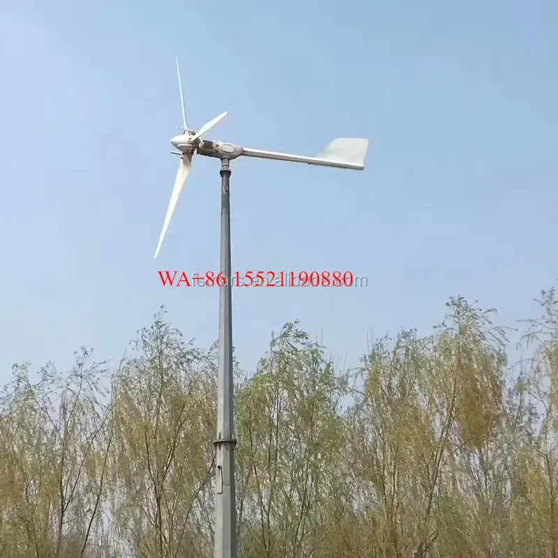 WMWMNU 1KW 2KW 3KW Wind Turbine Kit Off Grid Solar Power Generation System