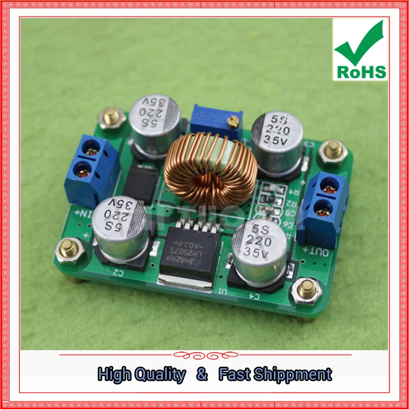 LM2587 fuente de alimentación de alta potencia DC-DC módulo de refuerzo Peak 5A supera el amplificador de placa convertidora Lm2577 0,12 kg