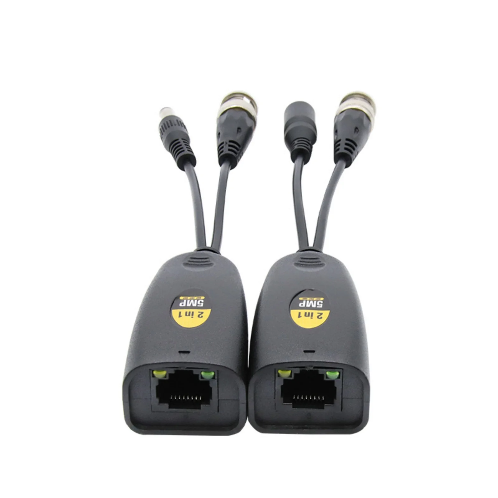 1 زوج 5MP HD موصلات الفيديو BNC إلى RJ45 تحويل الملتوية زوج إيثرنت الارسال دعم ل AHD CVI TVI CVBS CCTV
