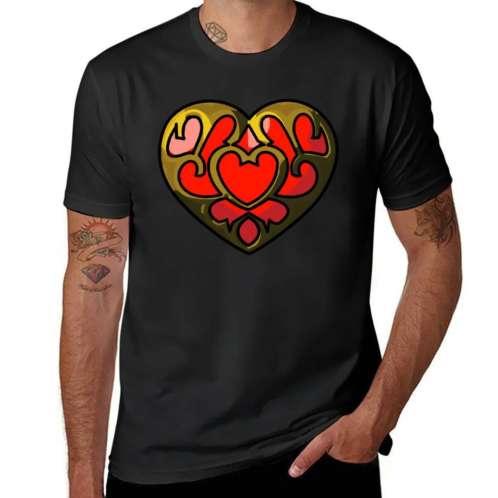 Heart Container T-Shirt customs design your own anime clothes vintage summer tops mens graphic t-shirts funny