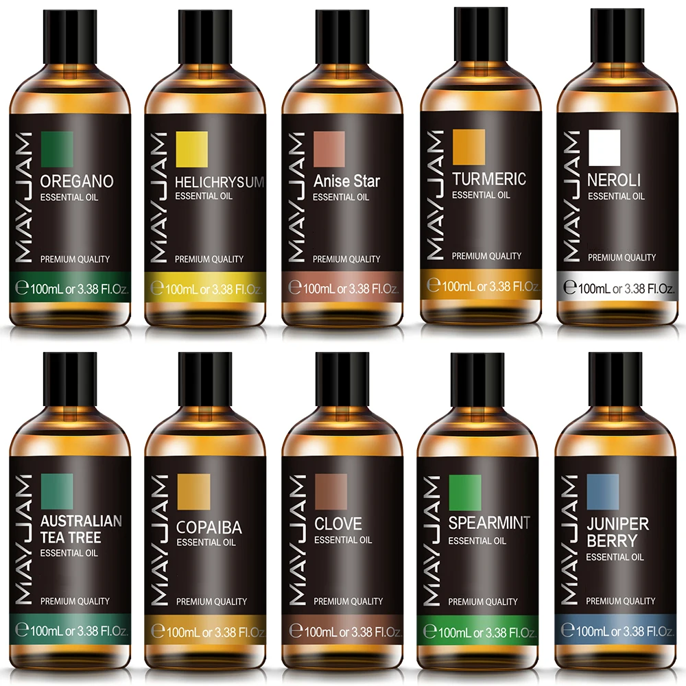 MAYJAM Oregano Essential Oil Fragrance Neroli Helichrysum Copaiba Turmeric Spearmint Anise Star 2024 New Aroma Oil