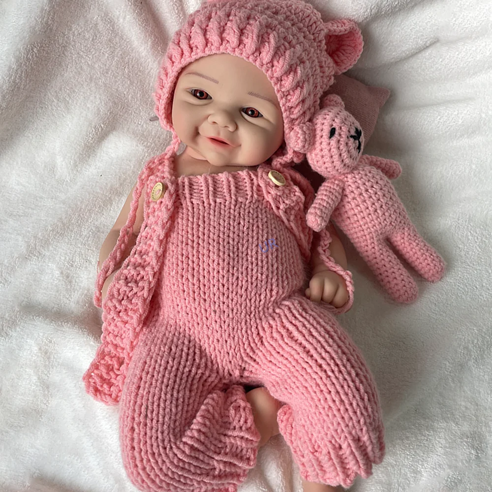 18 Inch Silicone Reborn Baby Dolls Girl Lifelike Newborn Babies Dolls Handmade Painted Doll Artist Collectors Doll Enthusiasts