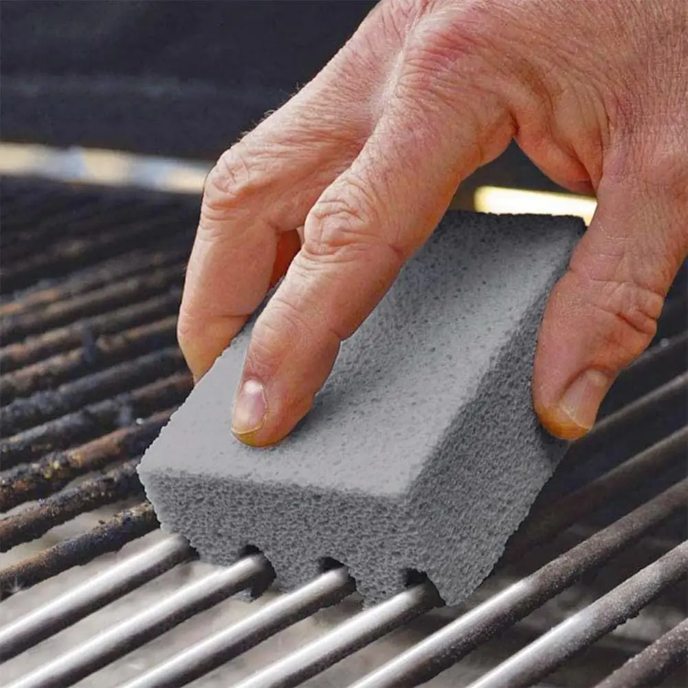 Grill Cleaning Brick - Durable Blade Brush for Easy Grill Cleaning - Great for Flat Top BBQ