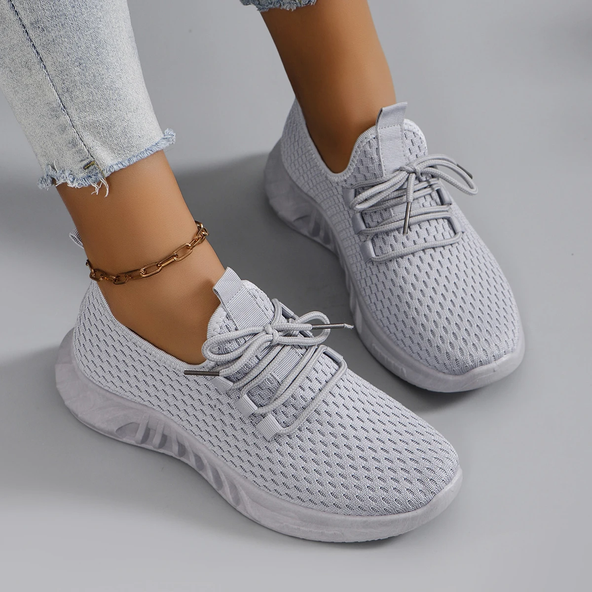 Stepreach Women's Summer Breathable Mesh Flat Shoes Casual Sneakers 3