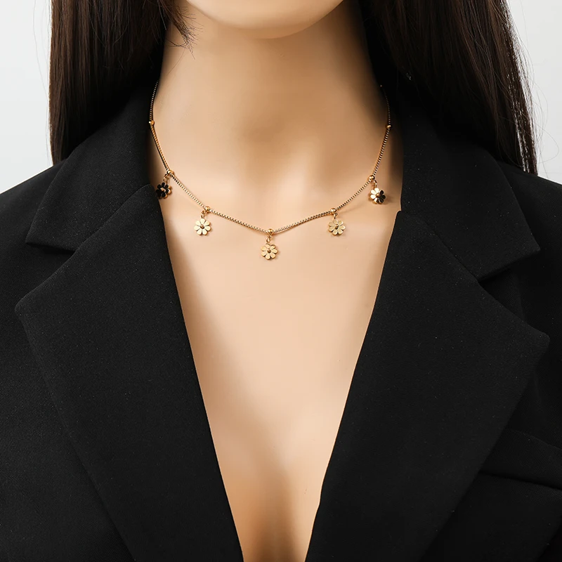 EILIECK Klassische Herz-Liebesketten-Halskette für Damen, Neu, 18K Gold PVD-beschichteter Edelstahl, Modeschmuck für den täglichen Gebrauch – Detail 11