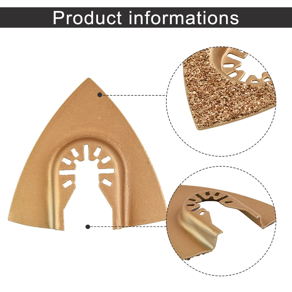 1pc Saw Blade Carbide Triangle Rasp Oscillating Saw for blades Carbide For Rough Sanding Fillers Replacement Accessories