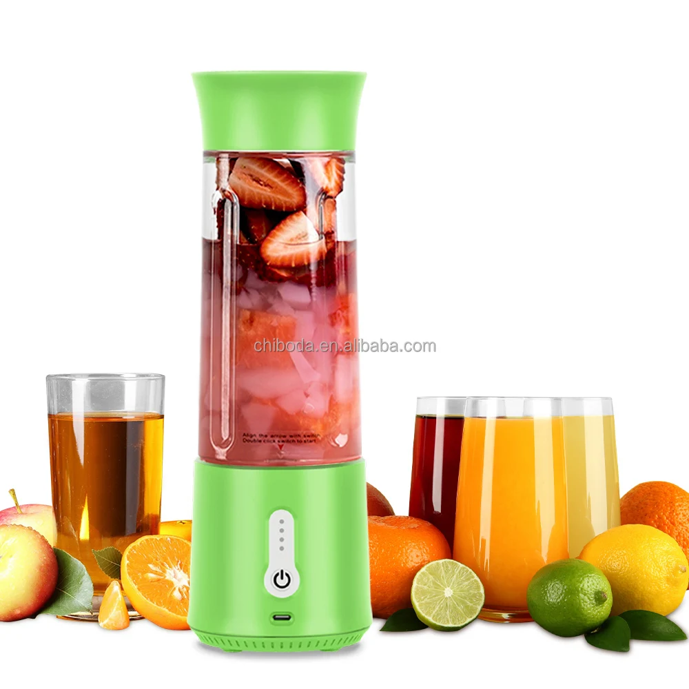 

Top Quality Portable Blender Cup Bottle USB Rechargeable 500ml 6 Blades Fruit Mixer Juicer Blender Smoothie
