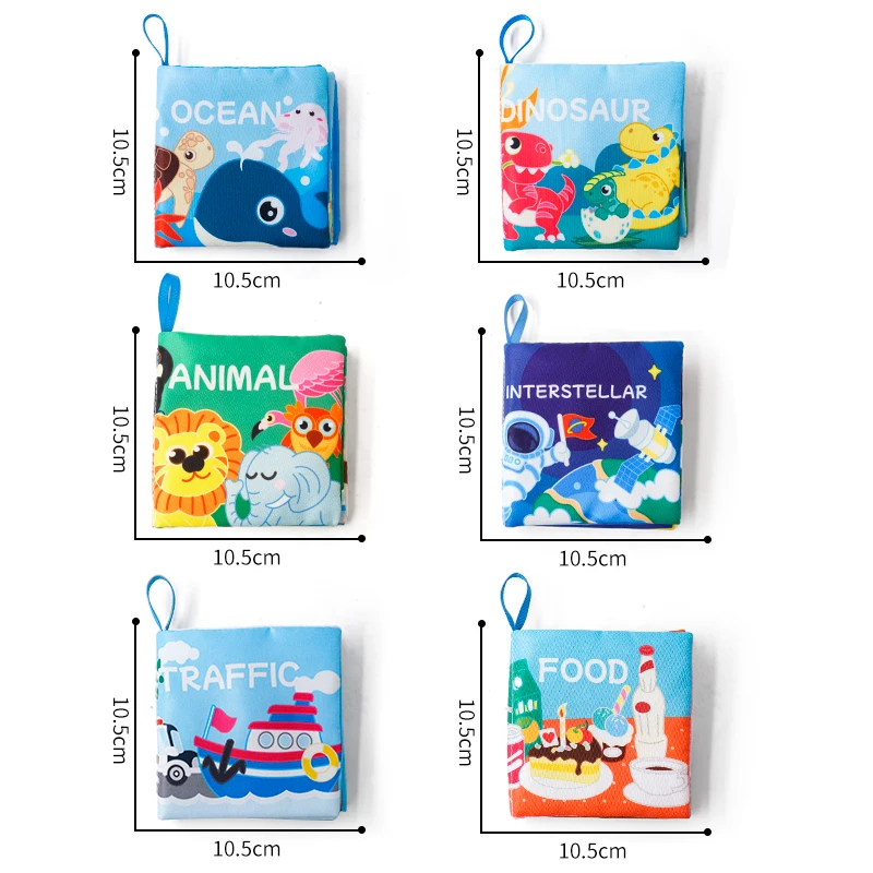 ألعاب كتب الأطفال، كتب الأطفال من عمر 0 إلى 6 أشهر، كتب ناعمة مجعدة من القماش الملمس والملمس، ألعاب للأطفال حديثي الولادة من عمر 0 إلى 6 إلى 12 شهرًا #1