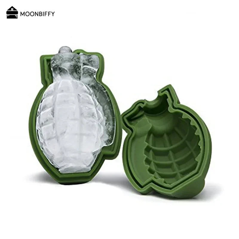 Pub Accessories Kitchen Supplies Cake Molds Cake Baking Decor  Silicone Ice Cube Mold Ice Cream Trays Mold  3D Grenade Shape 얼음틀