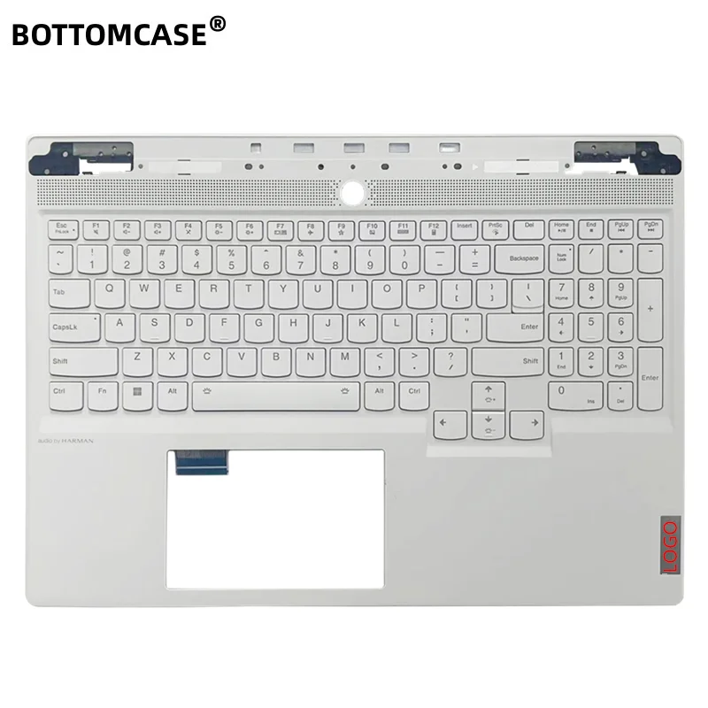 

New For Lenovo Legion Slim 7 16IRH8 Laptop Upper Case Palmrest Cover With Backlit Keyboard White AM75R000841