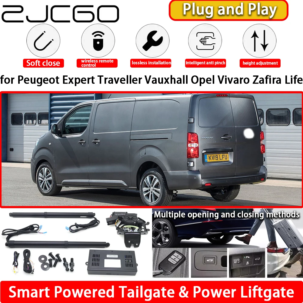for Peugeot Expert Traveller Vauxhall Opel Vivaro Zafira Life Automatic Electric Powered Tailgate Power Liftgate Tail Gate Lift