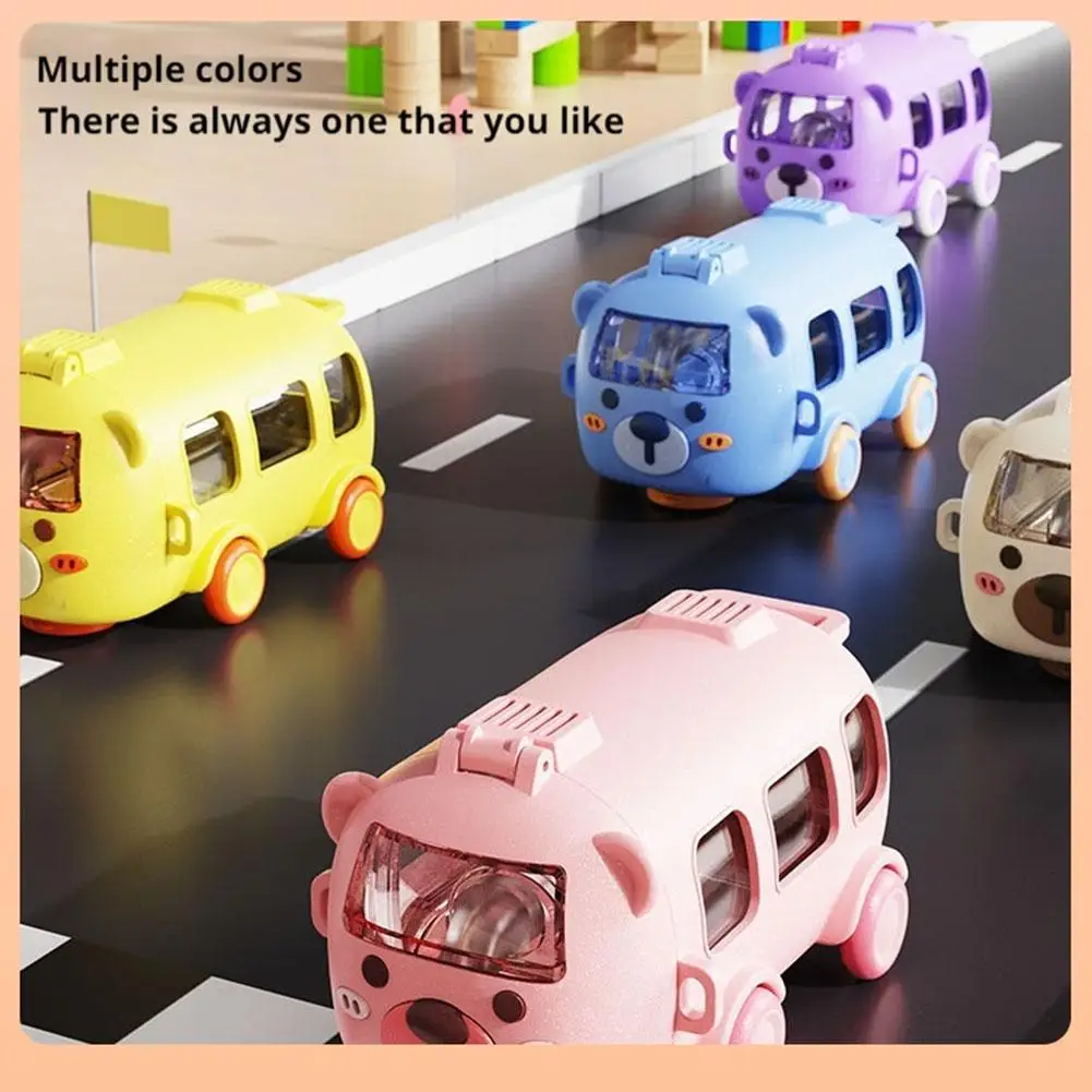 Cartoon Bus Straw Cup Children Drink Ware Cute Large Capacity Outdoors Car Water Cup Bounce Straw Kettle