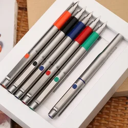 MAJOHN B25 Creative Spades Ares Stainless Steel F 0.5mm Fountain Pen With Clip Business Wiring Christmas Gift